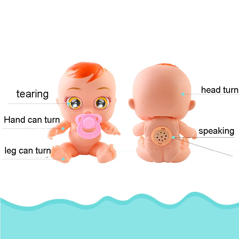 26CM sudraskyti Kūdikių Lėlės Gyvūnų 3D Mielas Kūdikis Žaislas Geriamojo Vandens Mielas Kalbanti Magija Lėlės, Žaislai Vaikams Staigmena Dovanos
