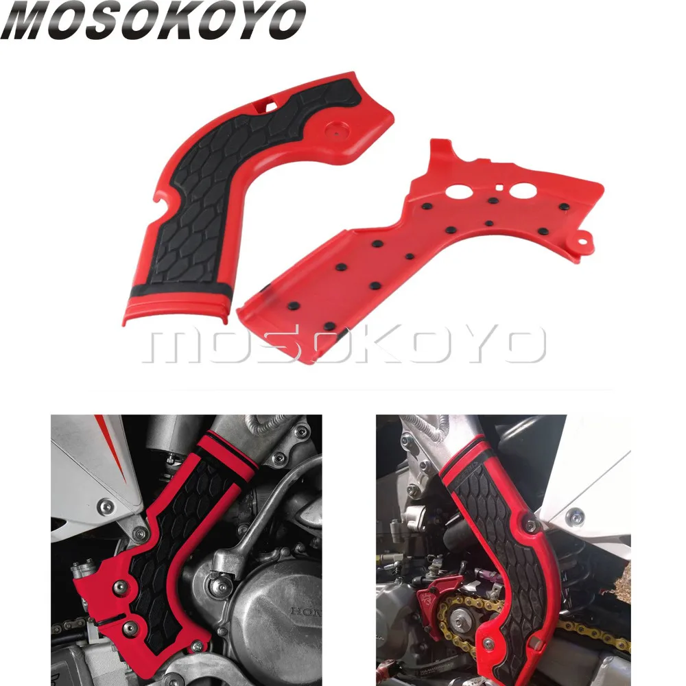 Motokroso Dirt Bike Red Frame Guard Honda CRF250R CRF450R CRF 250 450 R 2013-2016 M. Raštas Guard