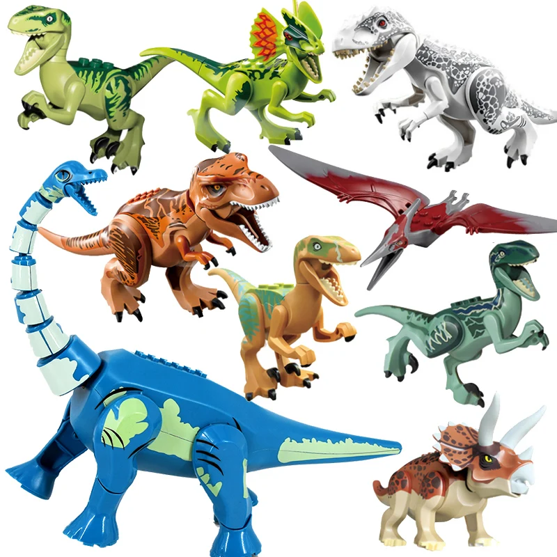 Juros Periodo 2 Blokai Pasaulyje Dinozaurų Duomenys Plytų Surinkti Vaikams, Žaislai, Tyrannosaurus Rex Indominus Rex I-Rex