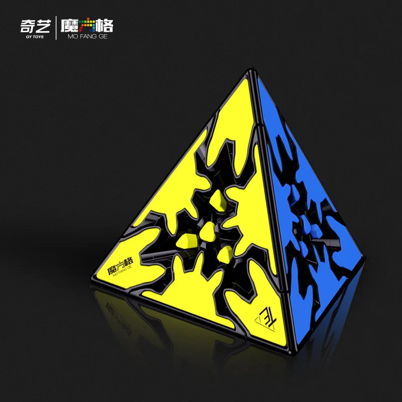 Naujausias Qiyi Pavarų Kubas 3x3x3 magija Greitis Kubeliai profesinės Cilindro, Piramidės, Rutulio Švietimo Žaislas Vaikams, dovana