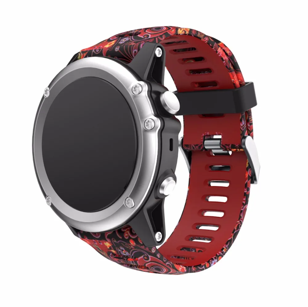 COMLYO Sporto Riešo Dirželis, Garmin Fenix 5X Juostos Pakeitimo Silikono Watchband Garmin fenix 3 / Fenix 3HR GPS Smart Žiūrėti