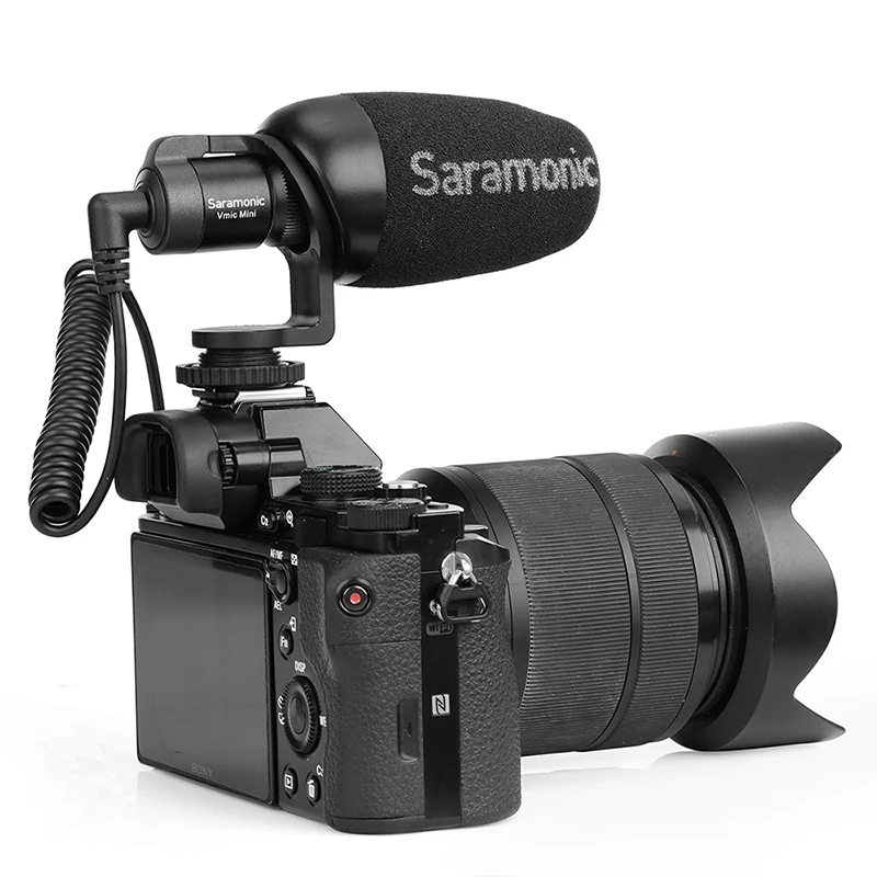 Saramonic Vmic Mini Kondensatoriaus Mikrofonas su TRS & TRRS Kabelis Vlog Vaizdo Įrašymo Mic 