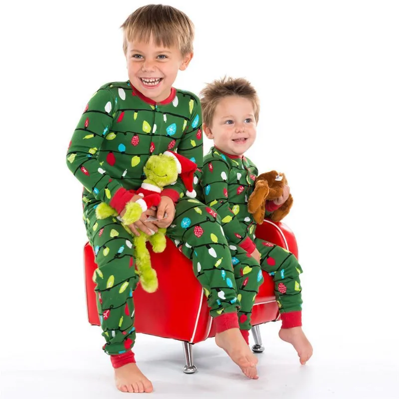 Kalėdų Šeimos Romper pižama nustatyti Kalėdos Šeimos Atitikimo Komplektus Pižamos Sleepwear naktiniai drabužiai PJS Rūbai Suaugusiems, vaikams, jumpsuit