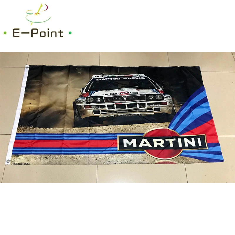 Martini Racing Automobilių Vėliavos 2*3ft (60*90cm) 3*5ft (90*150cm) Dydis Kalėdų Dekoracijas Namuose ir Sode