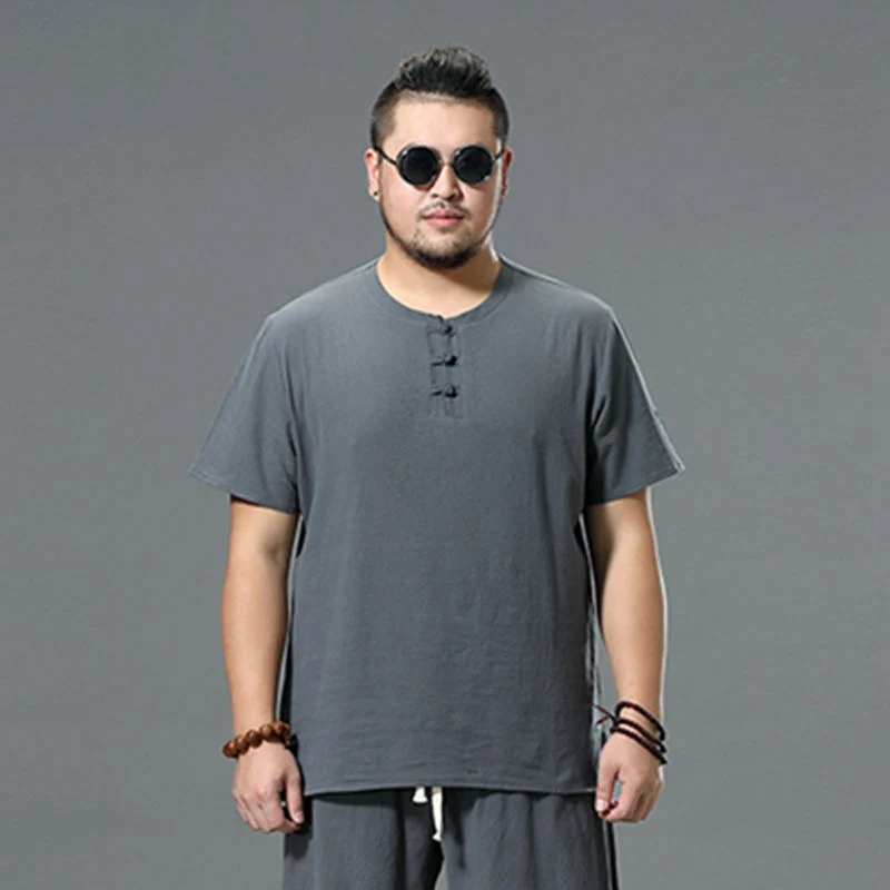 Didelis Dydis 8XL 9XL Vyrų Kinų Stiliaus Negabaritinių Marškinėliai trumpomis Rankovėmis Vasaros Viršūnes Tees Marškinėliai 10XL Black 70 Žmogaus Asmenybės T-Shirt