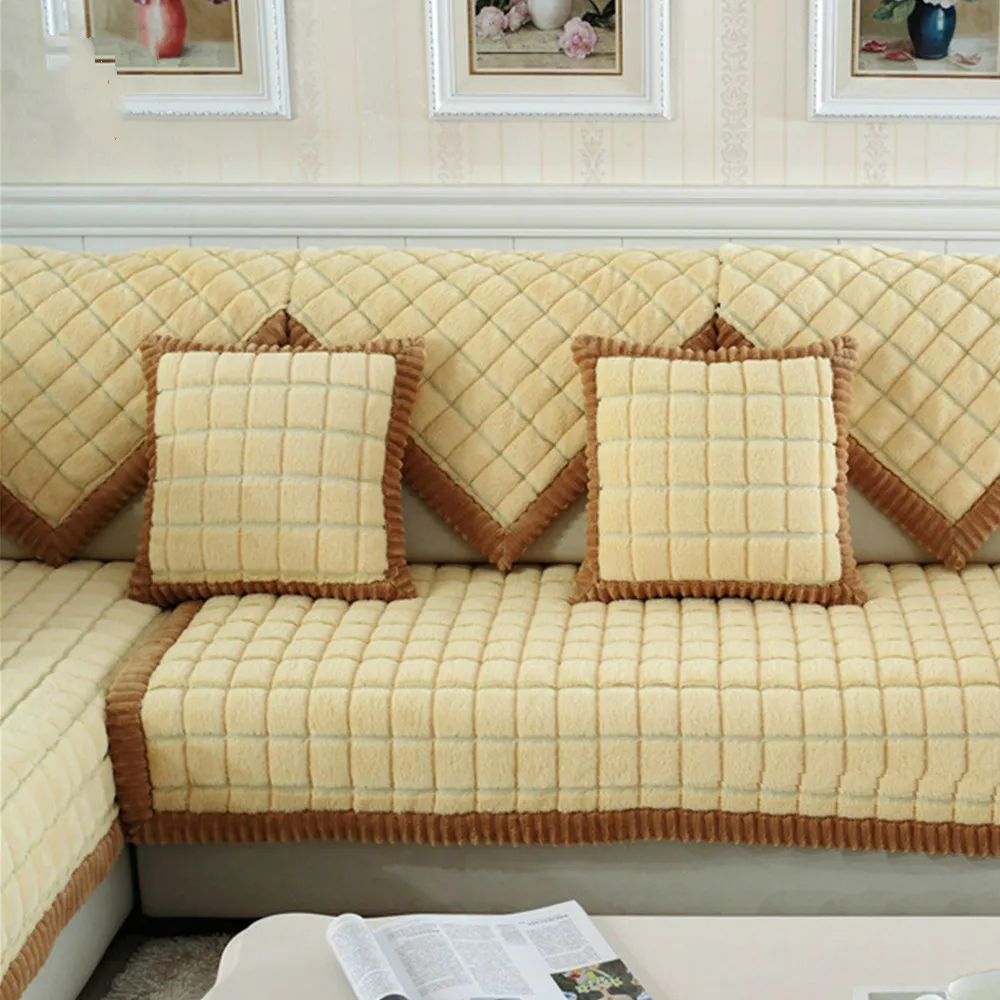 Kavos smėlio spalvos pledas quilting sofa padengti, kurių skerspjūvio sofos užvalkalai, baldai apima sofa protector 