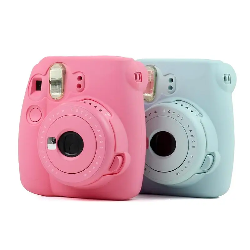 Mielas Kamera Atveju Minkšto Silikono Fotoaparato Krepšys Fujifilm Instax Mini 8 Mini 9 Nešiojamasis Vaizdo Kameros Apsauginė
