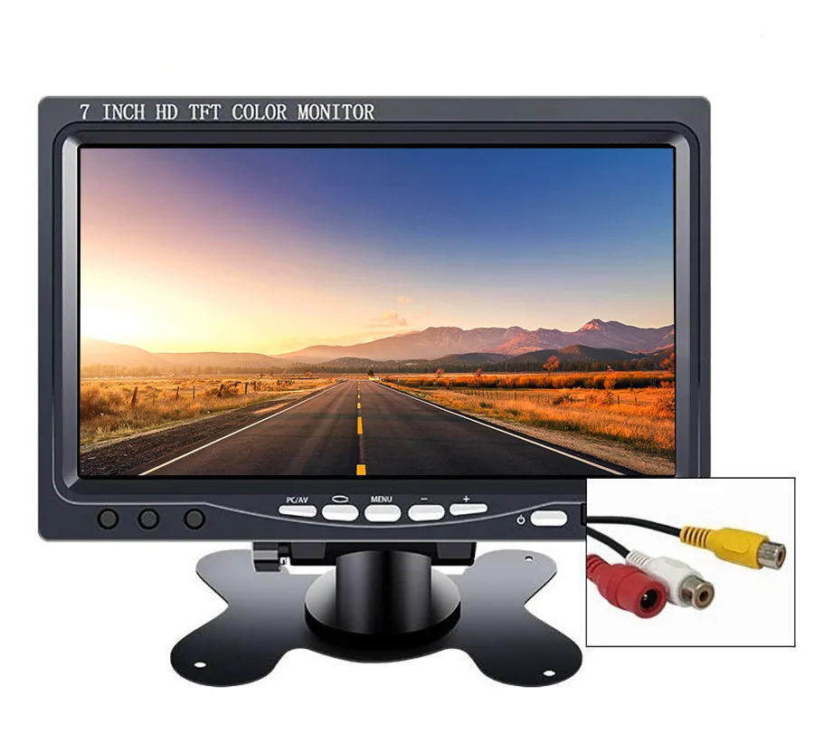 7 colių mini nešiojamą hd lcd TFT CCTV saugumo ekrano automobilių ekranas 10.1