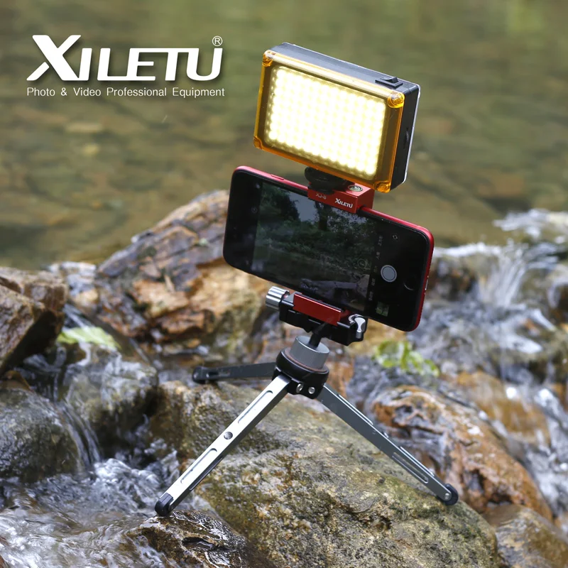 XILETU XT-15+BS-1, Pratybos Mini Trikojo Lengvas Fotoaparatas Telefono Stovas Mobiliojo Telefono DSLR Fotoaparato Veidrodžio