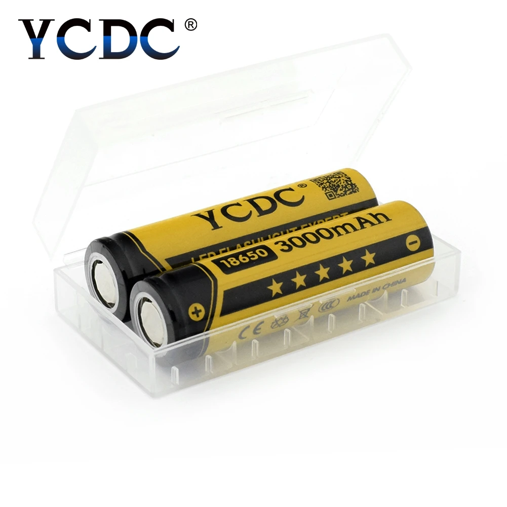 YCDC Originalus 2-20Pcs/Daug Li-ion NCR18650B Akumuliatoriai 3,7 V 18650 3000mAh Galia Banko Baterijos Įkroviklio Žibintuvėlis