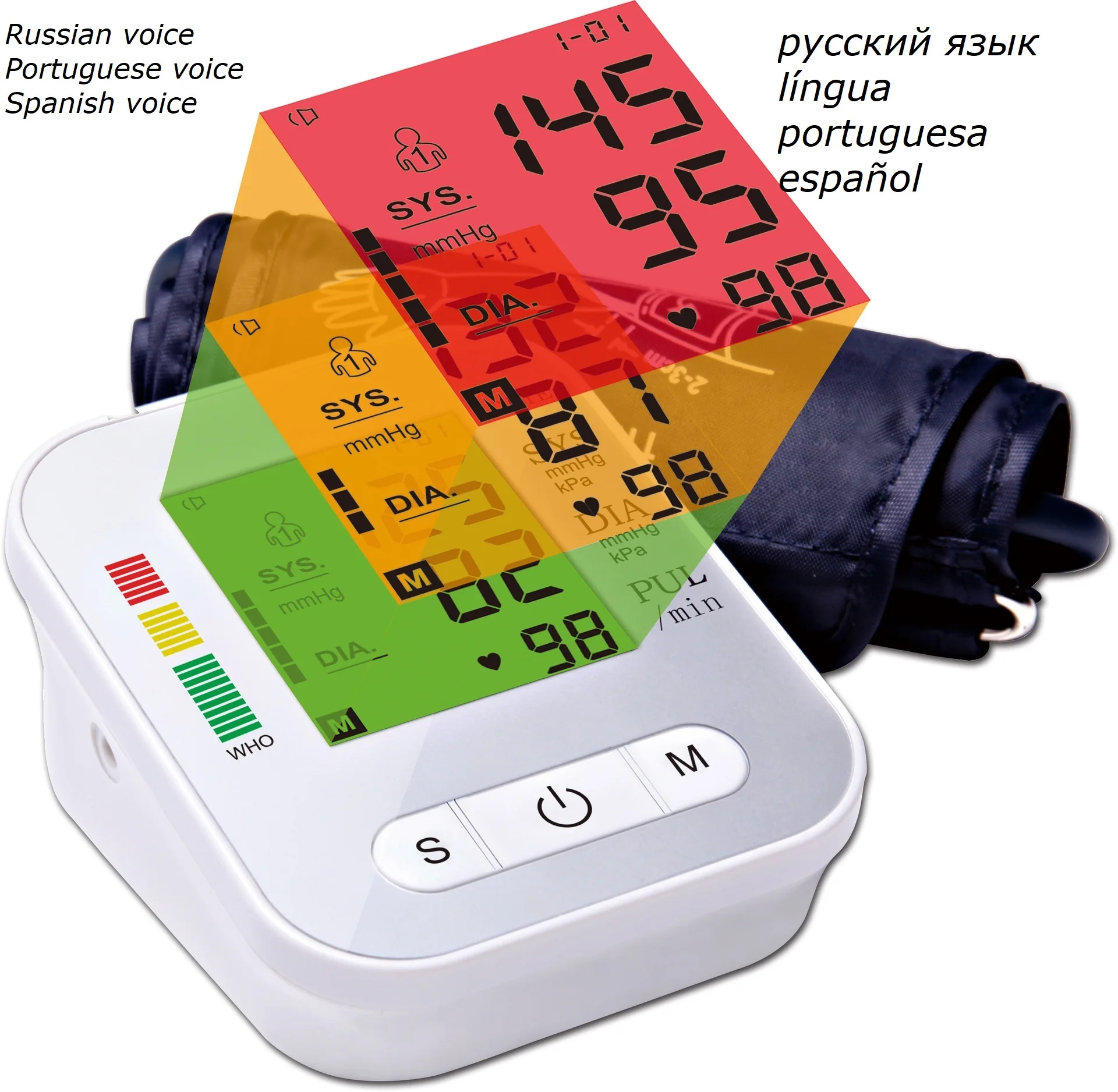 Kraujo spaudimo matuoklis stebėti tanomete tensiometros Sphygmomanometer digitales Rankos Automatinis riešo manžetai už kamertonas ' Tensiometro