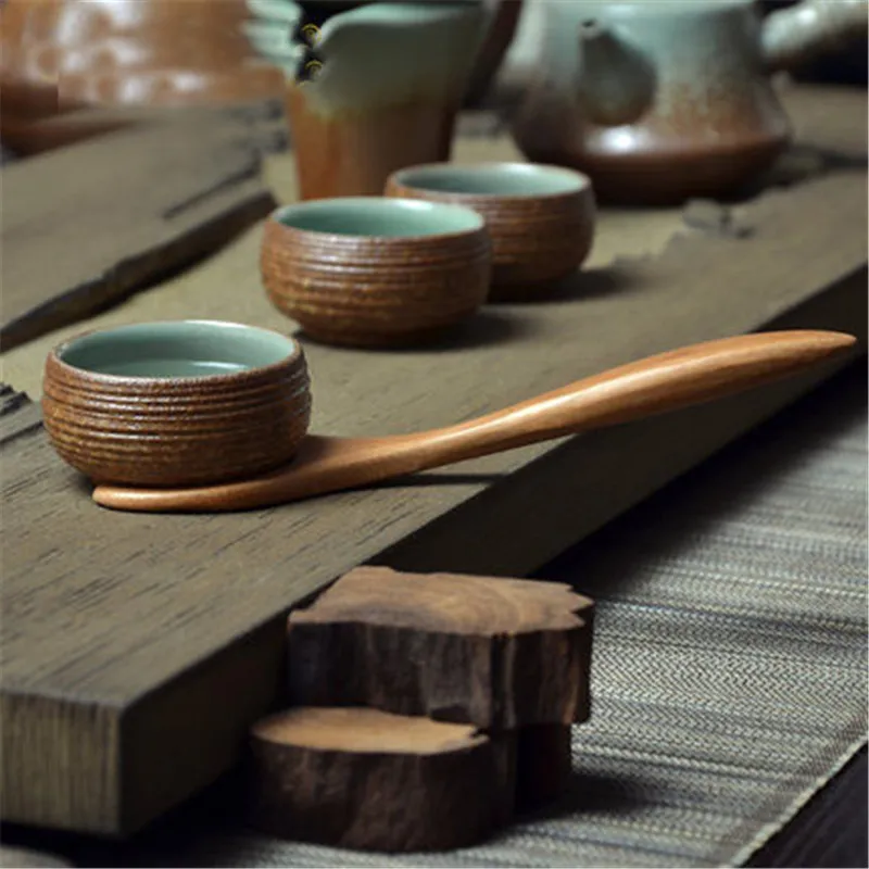 XMT-NAMŲ Natūralaus bambuko arbatos puodelio laikiklis žnyplės mediniai įrašą kung fu arbatos priedai