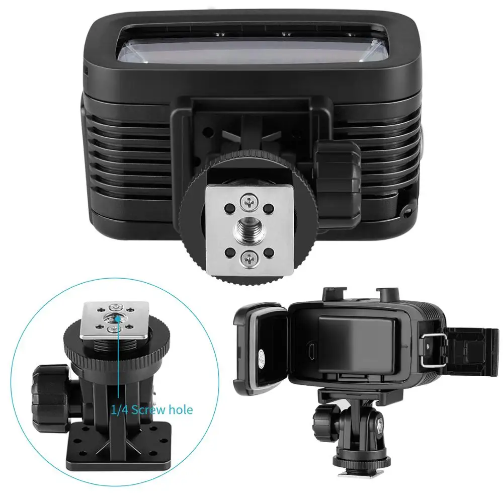 Neewer Vaizdo LED-20 20pcs po vandeniu 40m Nardymo Lempos Vandeniui Vaizdo LED Šviesos DV Kamera Gopro Hero4 3&kito Veiksmo Kameros