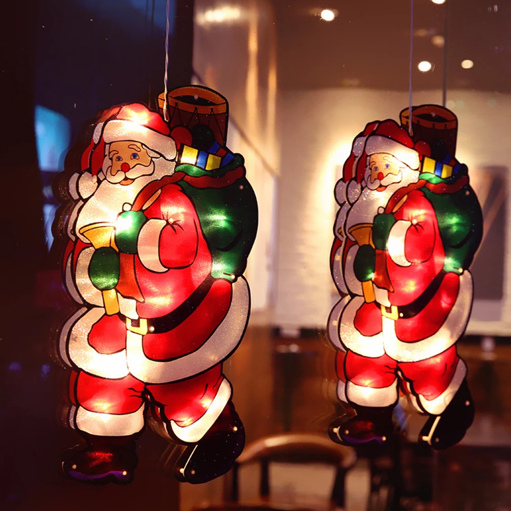 LED siurbtukas Lango Kabo Žibintai Kalėdinė Girlianda Apdailos Atmosferą Arenoje Išdėstymas Atostogų Naujųjų Metų Šaliai Dekoro Žibintai