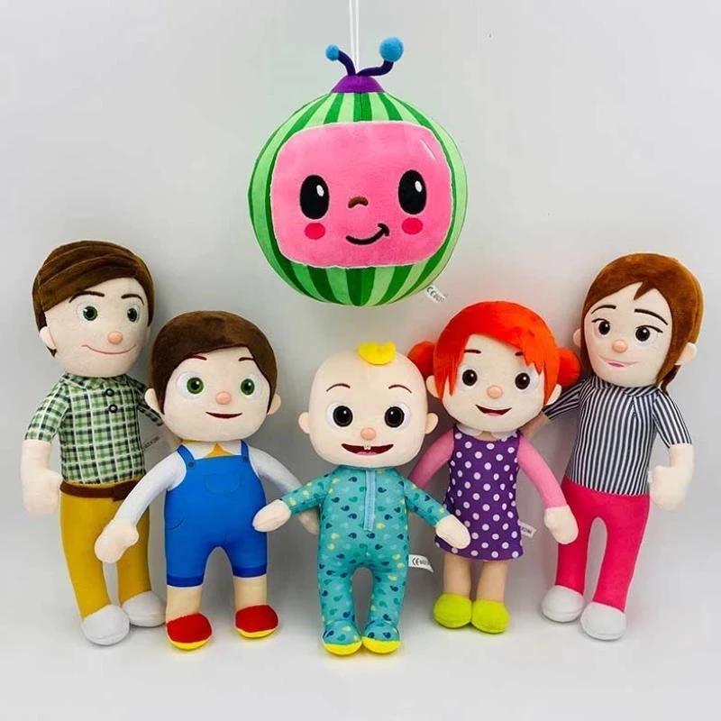 30cm Cocomelon Įdaryti Pliušinis Žaislas Šeimos Serija Animacinių filmų Minkštas Cocomelon Mielas Vaikai Pliušinis Žaislas, Lėlė Vaikams Chritmas Dovana 2021
