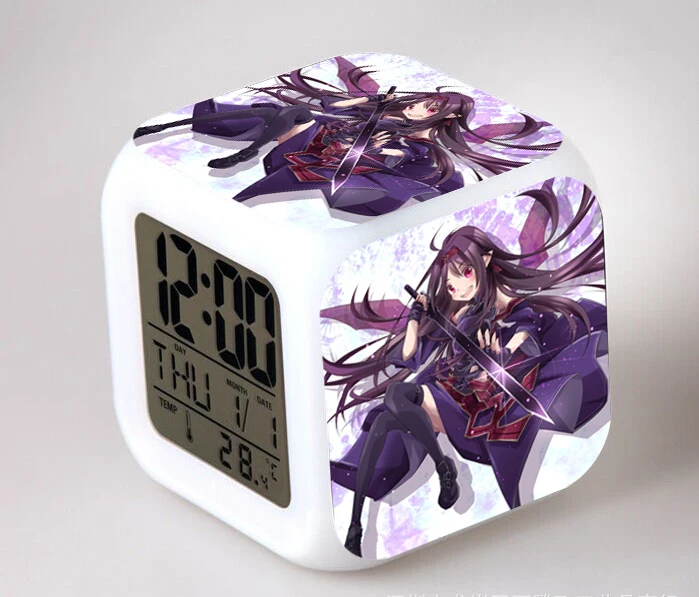 Anime Kardas Meno Internete, LED Laikrodis Skaitmeninis Veiksmų Skaičiai Yuuki Asuna Žadintuvas San Automatiškai Žėrintis Kolekcines, Modelį, Žaislai