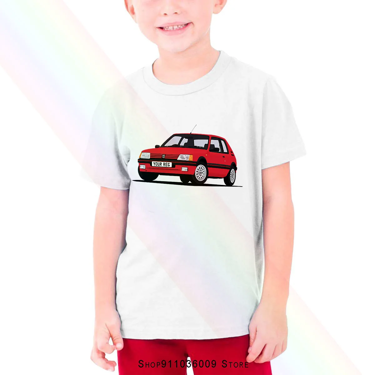 Peugeot 205 Gti 16 Automobilį Meno vaikiški marškinėliai Pritaikyti Jį