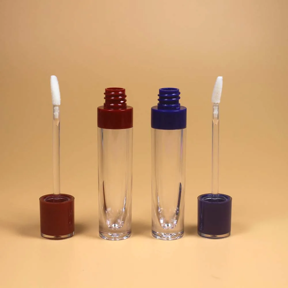 20pcs 8ml cilindrų lūpų blizgesys vamzdžių plastiko lūpų blizgesys konteinerių kosmetikos lipgloss tuščias vamzdis pakuotės Su kamščiu