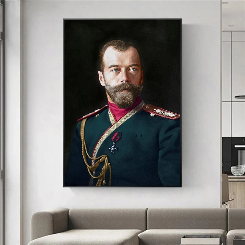Caro Nikolajaus II Rusijos Portretas, Plakatai, Drobė, Tapyba Sienos Meno Paveikslas Nuotrauką Menas, Plakatų ir Spausdina Kambarį Dekoro