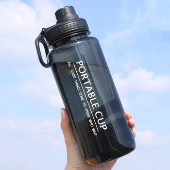 600ml/800ml/1000ml Nešiojamų Sporto Plastikinis Vandens Butelis Gimnastikos Fitneso Mano Sporto Shaker Geriamojo Butelių BPA Free Waterbottle