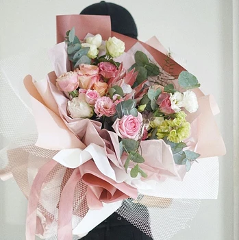 60cm*15yards Korėja Matinis Roll Gėlių Vyniojimo Popieriaus Storio Vandeniui Matinis Floristas Gėlių Vyniojimo Popierius