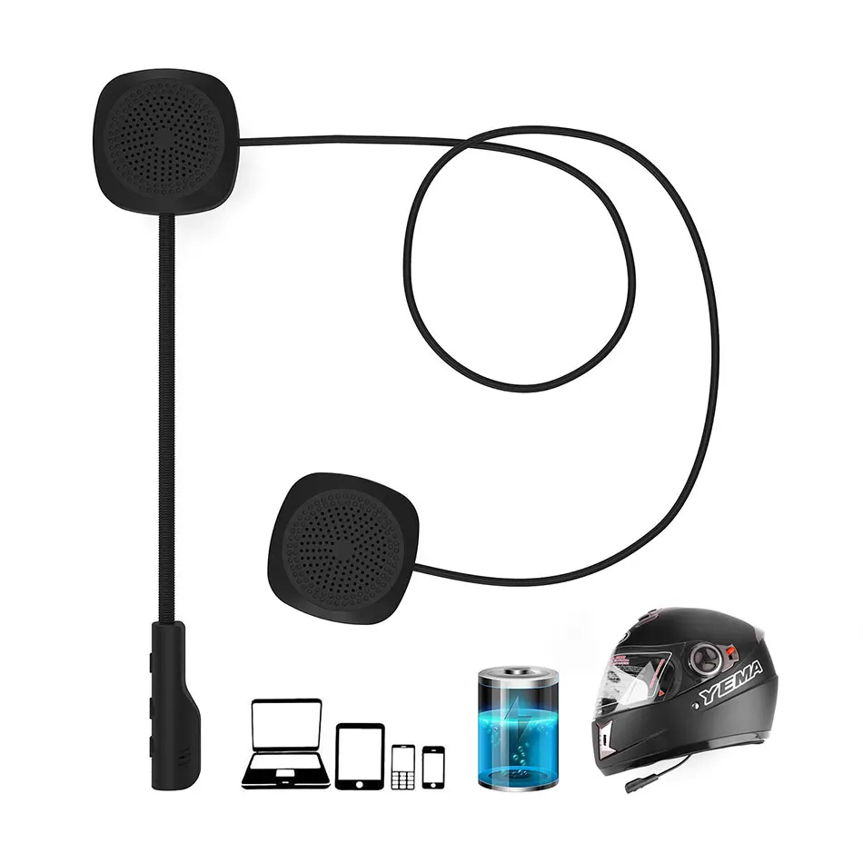 Bluetooth 5.0 Rankų Motociklo Šalmas Triukšmo Mažinimo laisvų Rankų Skambučių Rinkinys Šalmas, Rankų įrangos Mikrofonas Stereo Universalus Moto