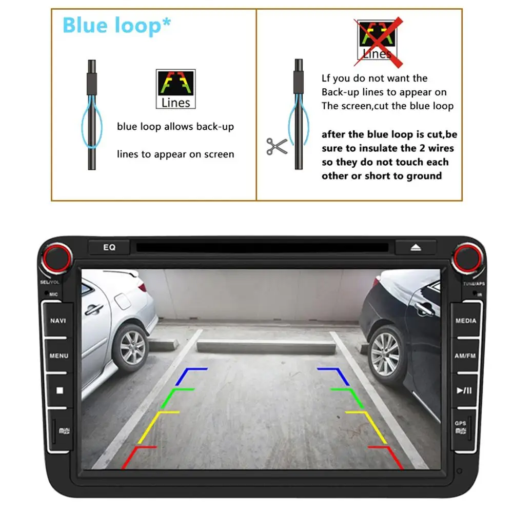 Misayaee Aukso HD Automobilio Galinio vaizdo Kamera VW Skoda Rapid Roomster Puikus Cambi Yeti 