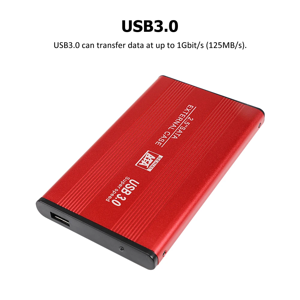 Naujas 1PCS USB3.0 Laikymo Išorinį Kietąjį Diską 2.5 Nešiojamas Kietasis Diskas Diskas Standžiojo Disko PC Nešiojamuosius Kompiuterius Serverio 500GB 1 TB 2TB