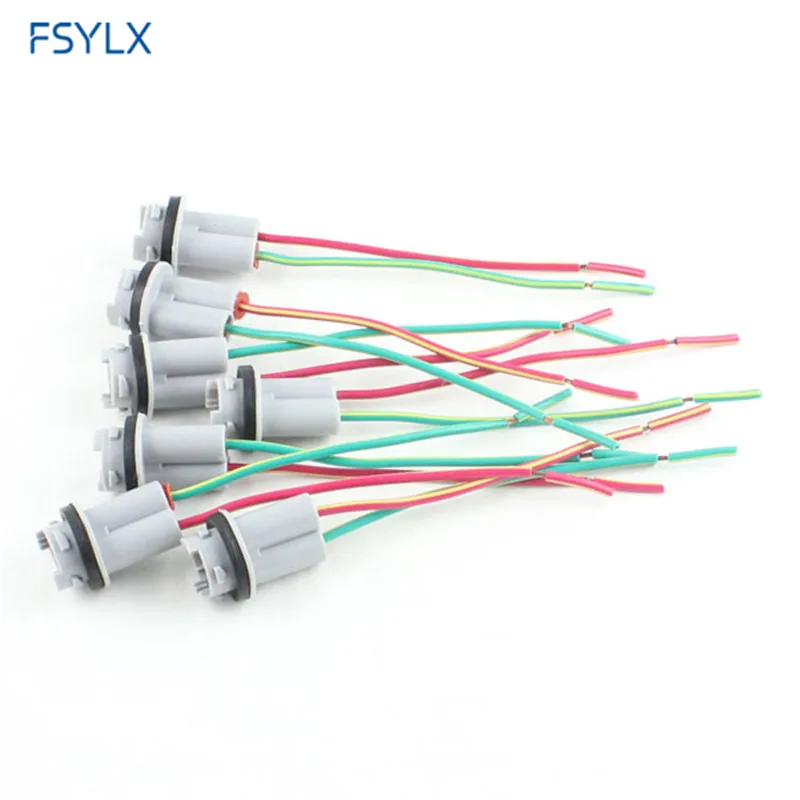 FSYLX Automobilių 501 T10 T15 lemputės laikiklį jungtys T10 Automobilį, LED lemputės, lizdas W5W 501 194 168 lempos laikiklis kabelio adapteris lizdai