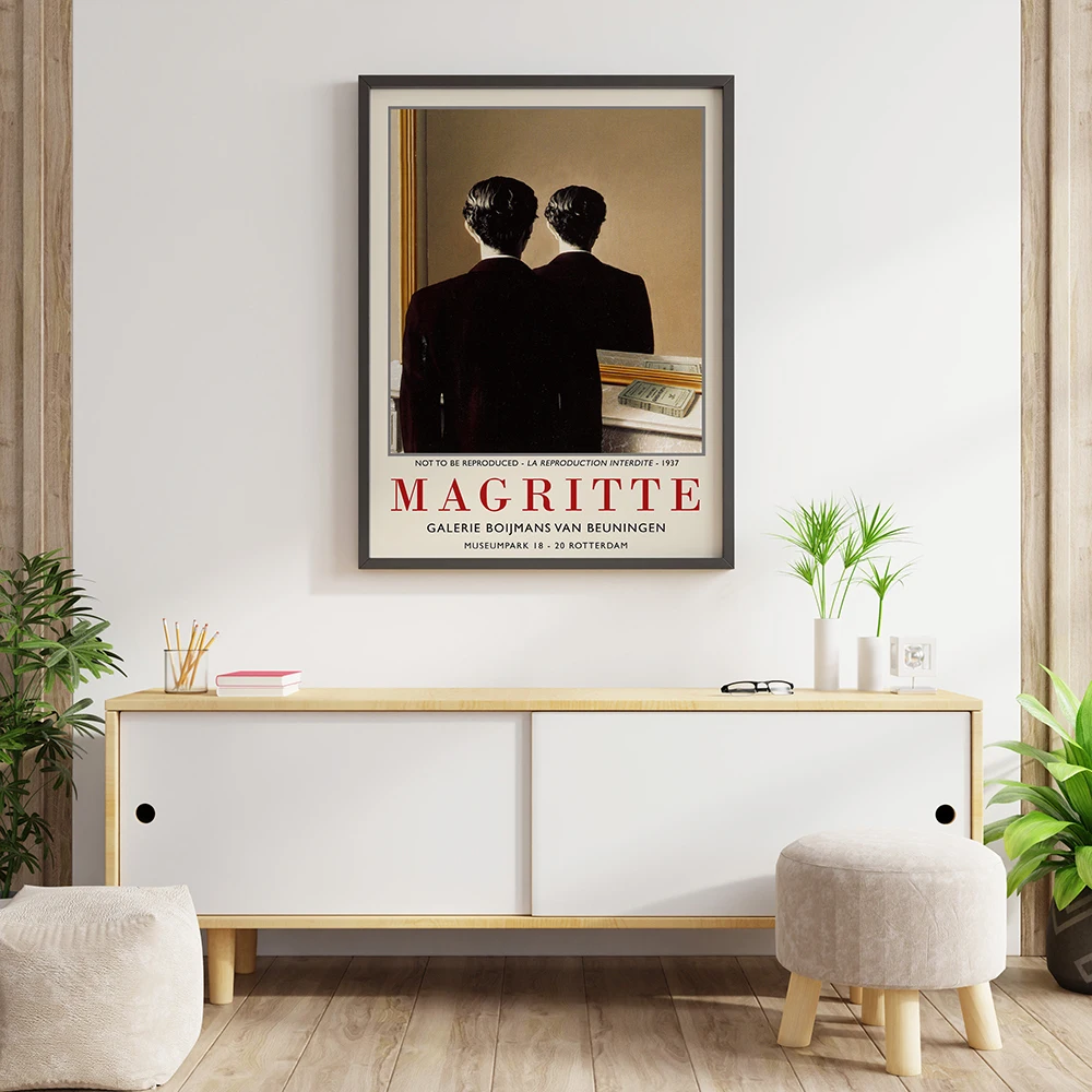 Rene Magritte Drobės Tapybos Klasika Skaičius Vyro Kūrinio Atgaminimas, Plakatai ir Spausdinimo Sienos Meno Nuotrauką Kambarį Cuadros