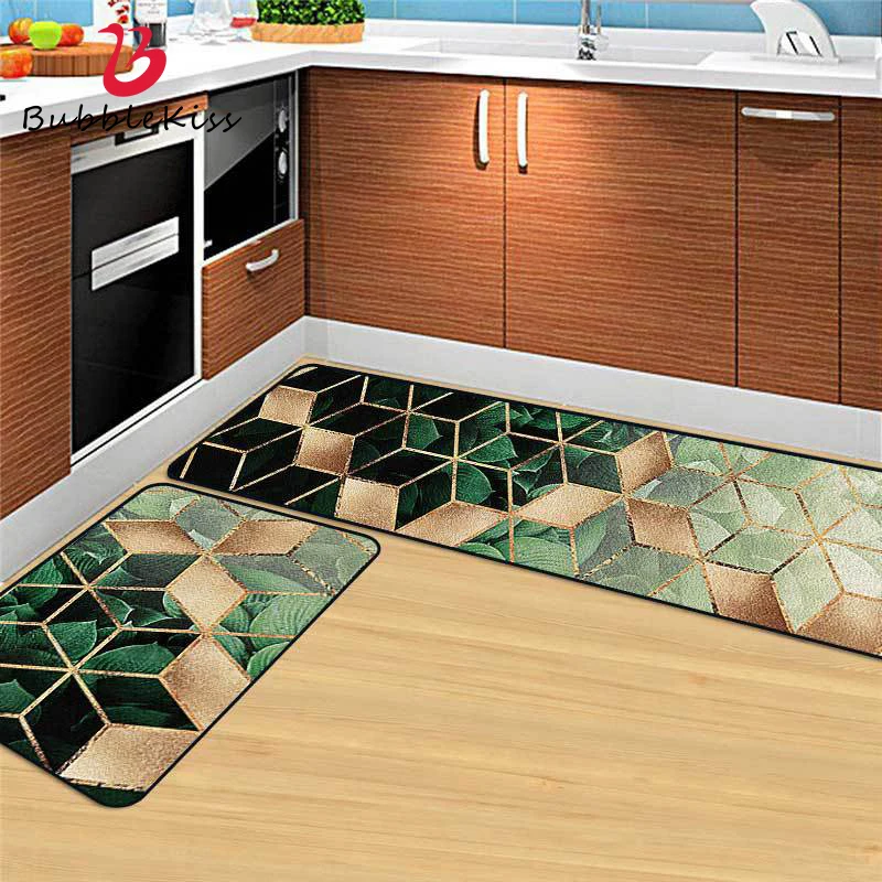 Burbulas Kiss Neslidus Metalo Geometrinis Modelis Virtuvės Kilimų Individualų Naftos-Įrodymas, Virtuvė Mat Šiaurės Stiliaus Mados Kilimas