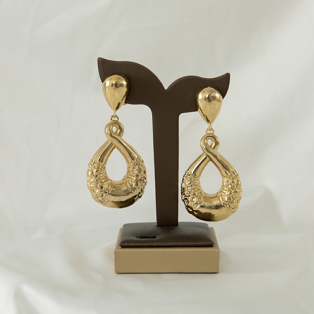 Begalybės simbolis, nėriniai pakabukas lady aukso spalvos, dideli auskarai ilgai didelės Pietų Afrikos pakabukas vestuves pasiūlymą dovana