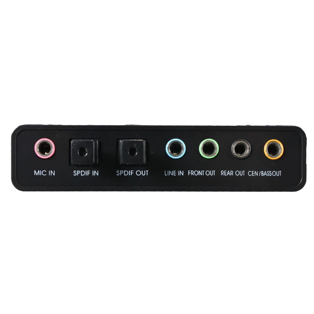 BSTUO Aliuminio Lydinio, Išorinė USB 2.0 4-Kanalu 5.1 Optinis Garso Garso Kortelės Adapterį SPDIF Controller-black