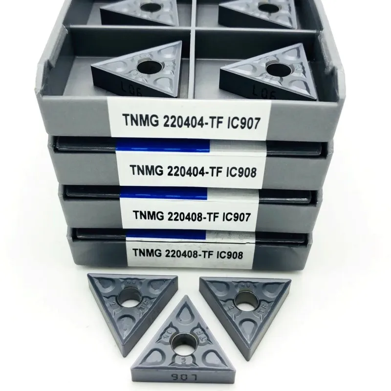 TNMG220404 TF IC907 IC908 tekinimo įrankis karbido įterpti tekinimo įrankis metalo tekinimo peilis volframo karbido pjovimo įrankiai TNMG220408