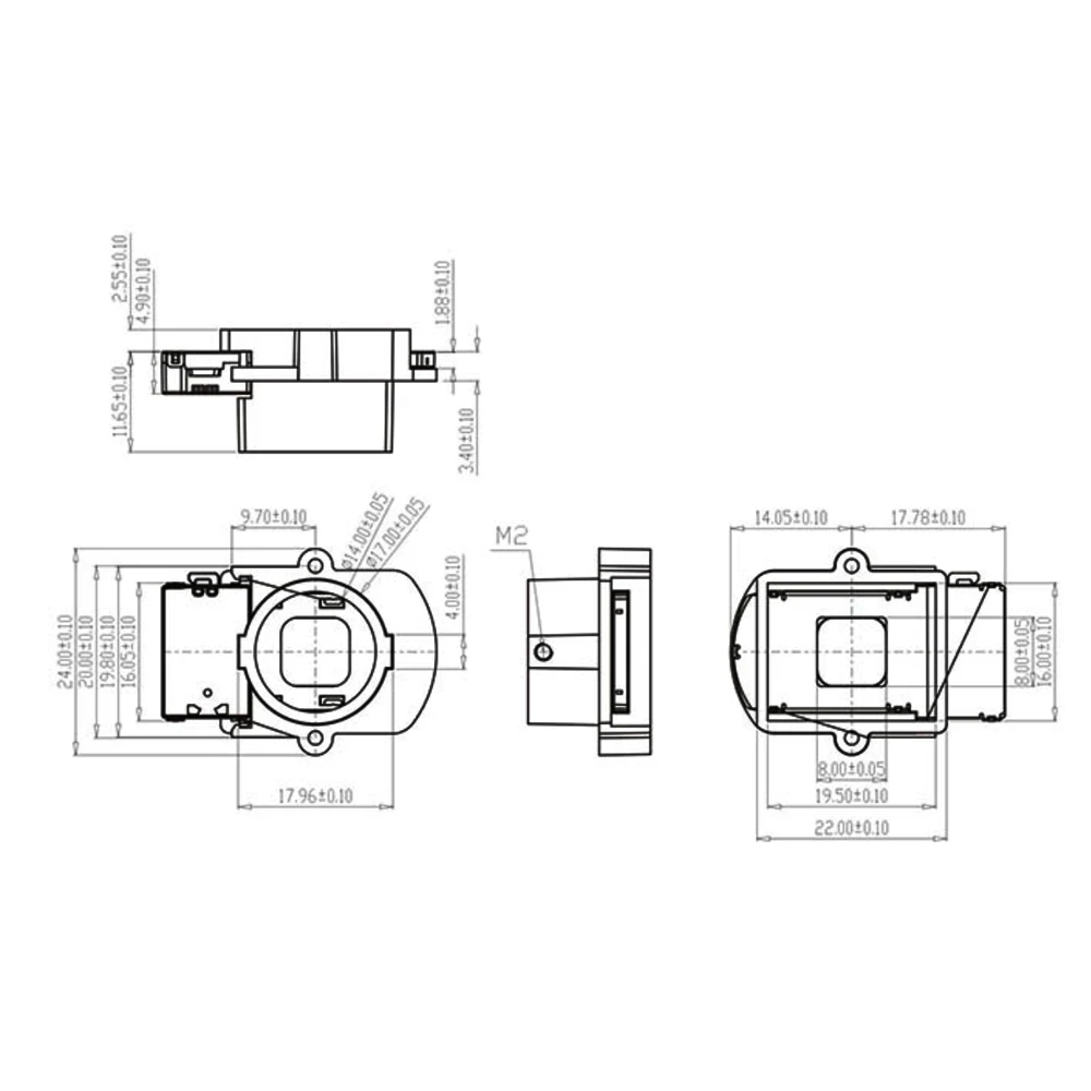 Nauji 2VNT 5MP,8MP IR Metalo pjaustymo Paramos Kamera HD 4MP,8MP filtras M12 lęšio apsodas turi dvigubas filtras switcher už 22mm vaizdo Kamera