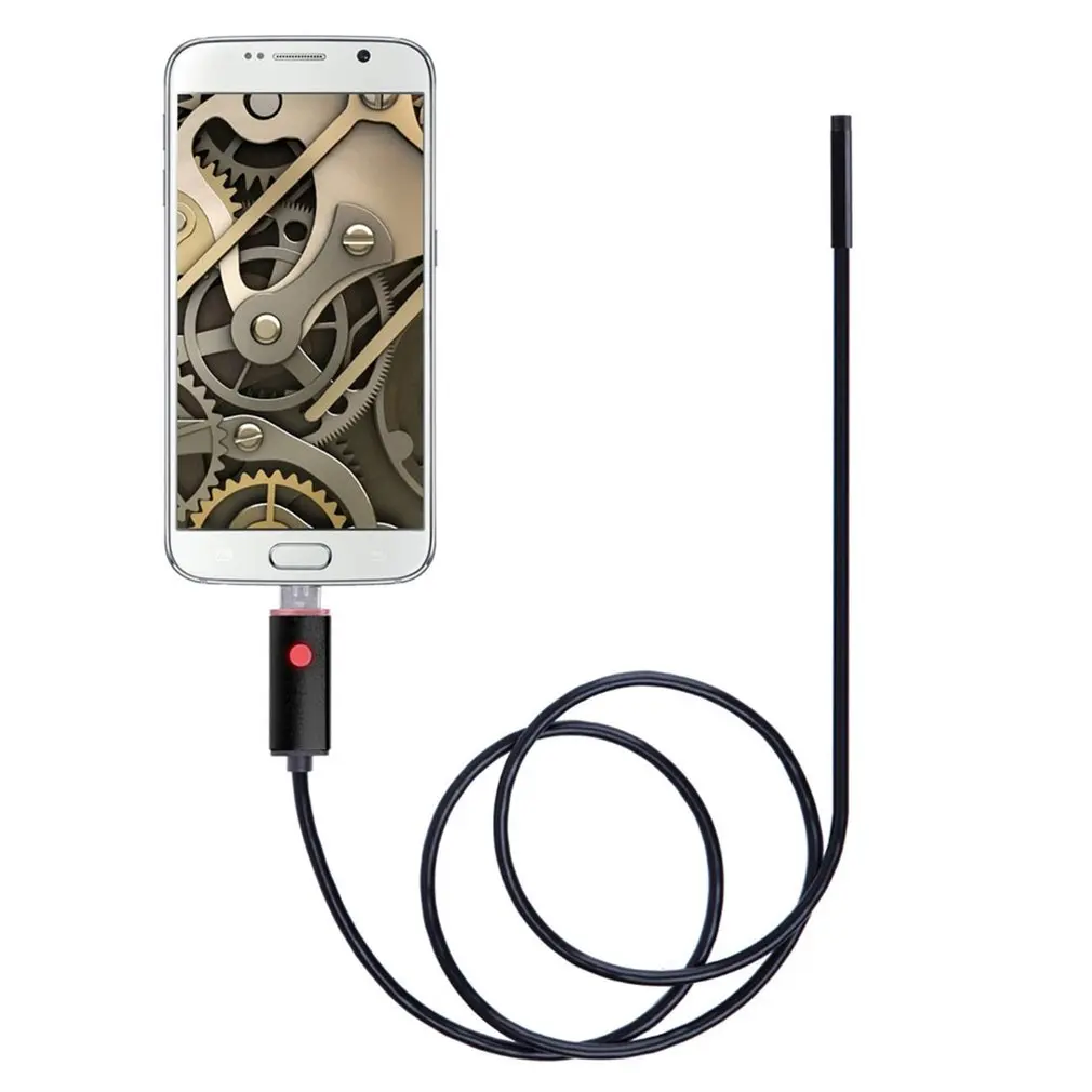 LESHP 2M/5M/10M 5.5 mm 6 LED Black Endoskopą Poveikio Šviesos Automatinis 2 In 1 Išmanųjį telefoną USB Tikrinimo Kamera, Skirta 