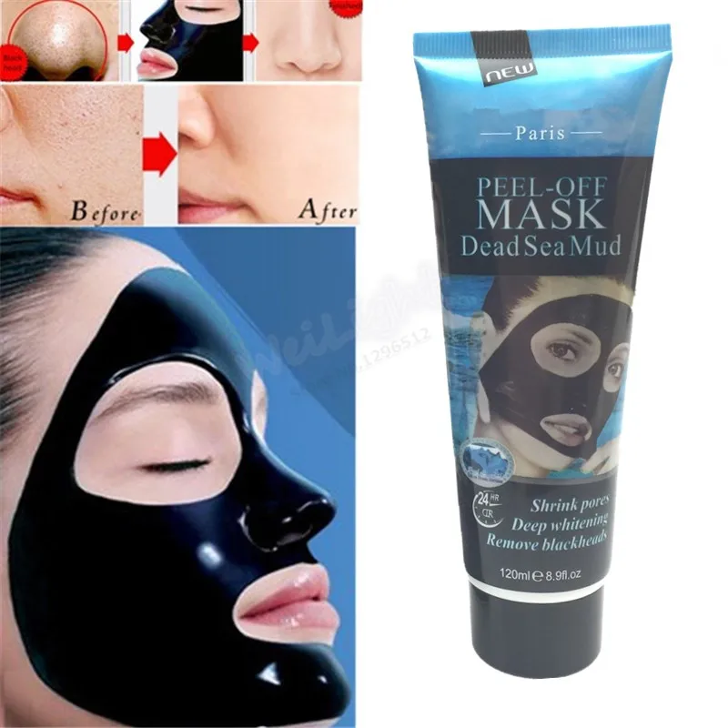 Nauja Juoda kaukė raukšlių negyvosios jūros purvo grožio veido odos kaukė veido odos priežiūros produktų anti-senėjimo kremas 120ml skersmens