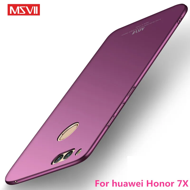 Atveju Huawei honor 7X atveju MSVII Prekės coque Už Garbę 7 X atveju slim sunku VNT Galinio Dangtelio huawei Honor 7X telefono dėklas