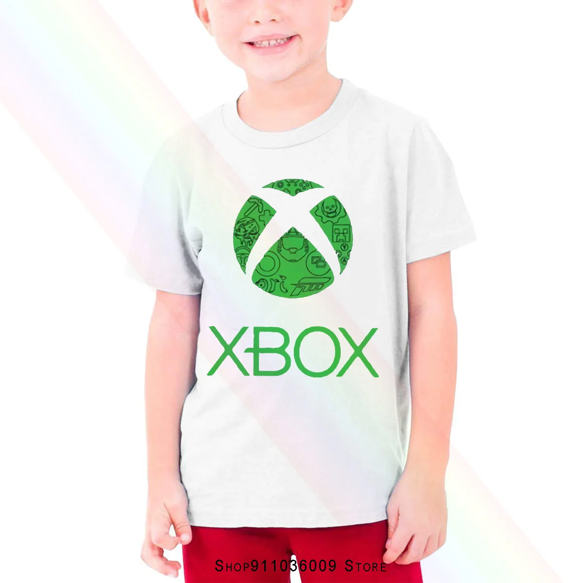 Juoda Microsoft Xbox 360 Vieną Logotipą Vaikų T-shirt Mens Lankelis Šalikas
