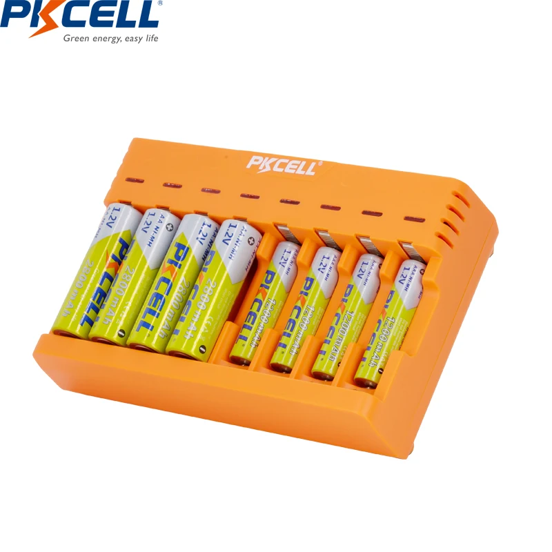 PKCELL AAA 1000mah 1.2 v NI-MH Įkraunamos AAA Baterijos Baterijomis aaa AAA AA baterijos įkroviklio NIMH /NICD baterijas