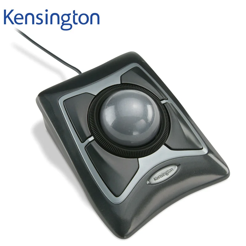 Kensington Originalus Ekspertų Trackball USB Pelė Laidinio, Optinio su Pažymėkite Žiedas Didelis Kamuolys AutoCAD/PS su Mažmeninės Pakuotės