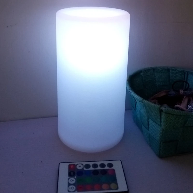 D11*H20cm LED Nuotaikos, Šviesos, 16 Spalva Keičiasi LED Naktį Naktiniai staleliai, Lempa Įkrovimo Nuotaika Lempos Miegamajame Nakties Šviesos Vaikams 1pc