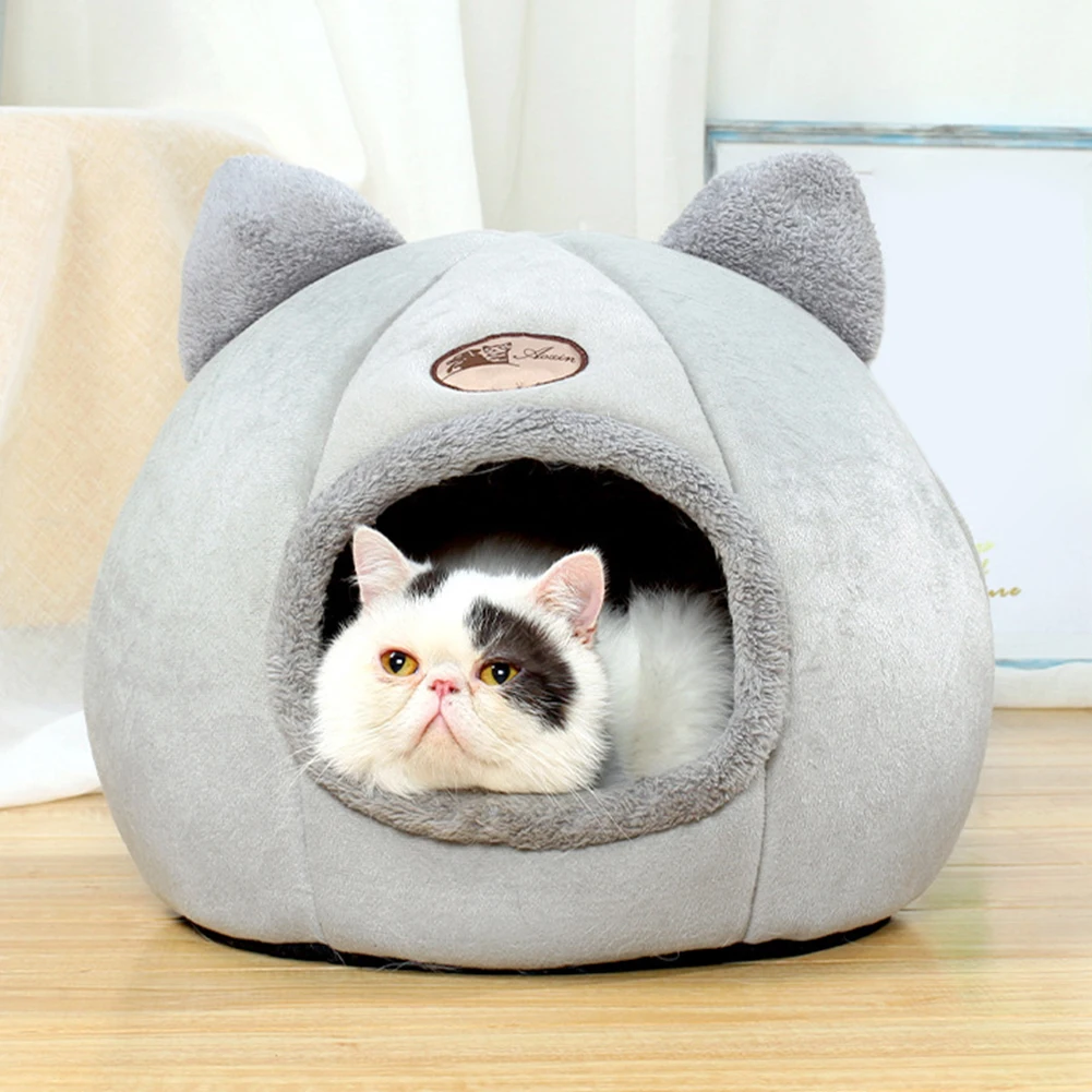 Naujas Gilaus miego komforto žiemą, kačių lovoje, mažai kilimėlis krepšelį katės namai produktų augintiniai palapinė jaukus urvas lovos Patalpų cama gato