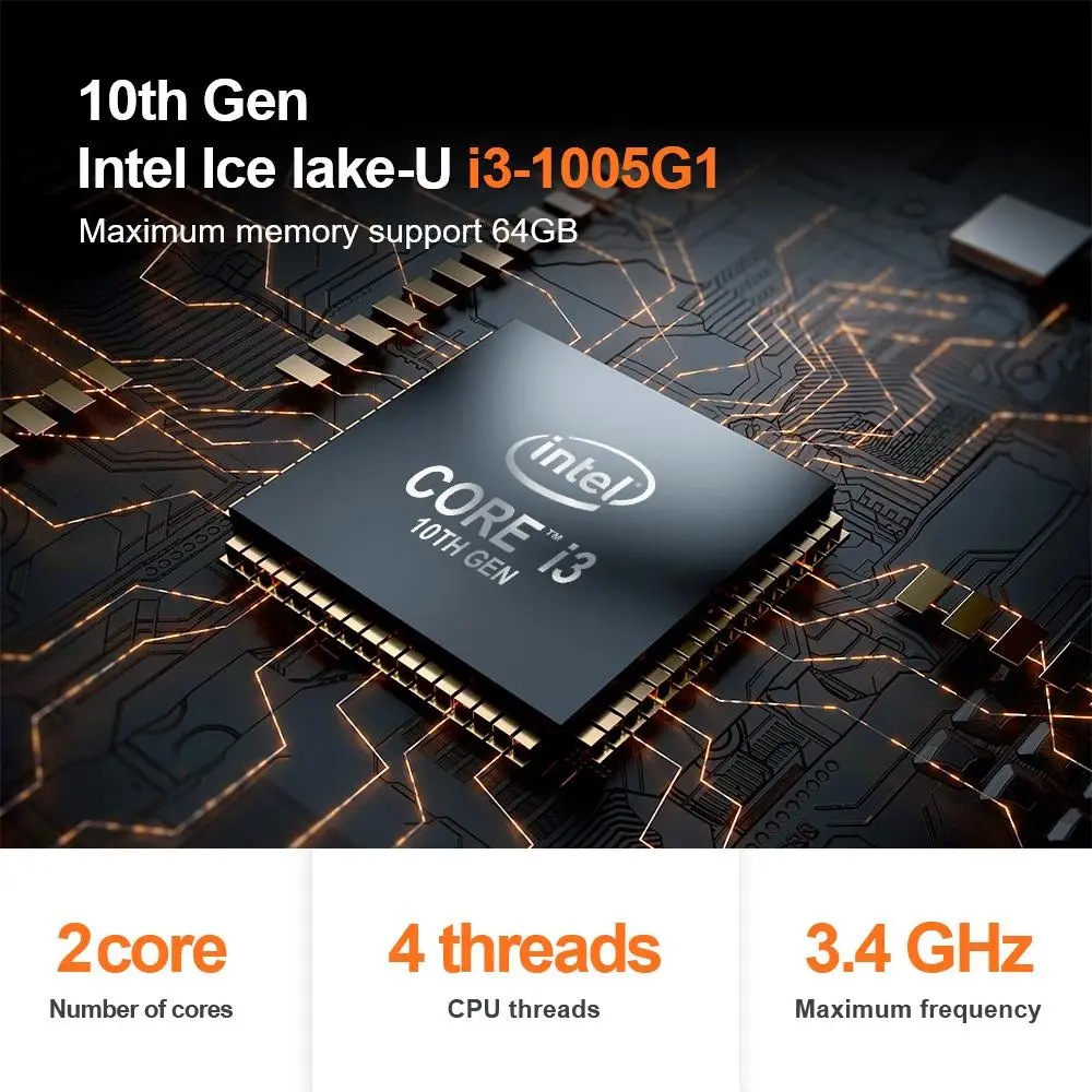 BEELINK SEi10 10 Generatiom Office Mini Priimančiosios 3.4 Ghz 