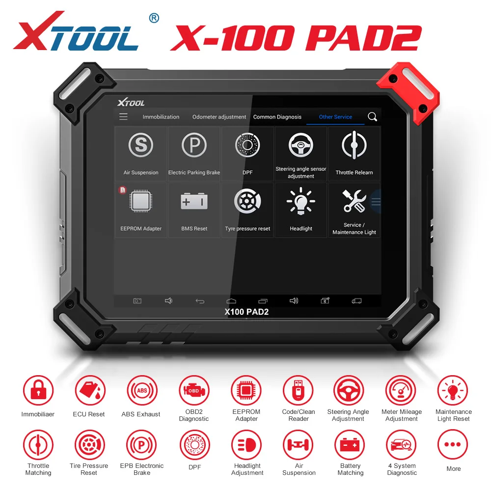 XTOOL X100 PAD2 Pro OBD2 Automobilių Diagnostikos Skaitytuvas X100 TRINKELĖMIS raktas programuotojas VW 4 5 Imobilaizeris Atnaujinti Nemokamai