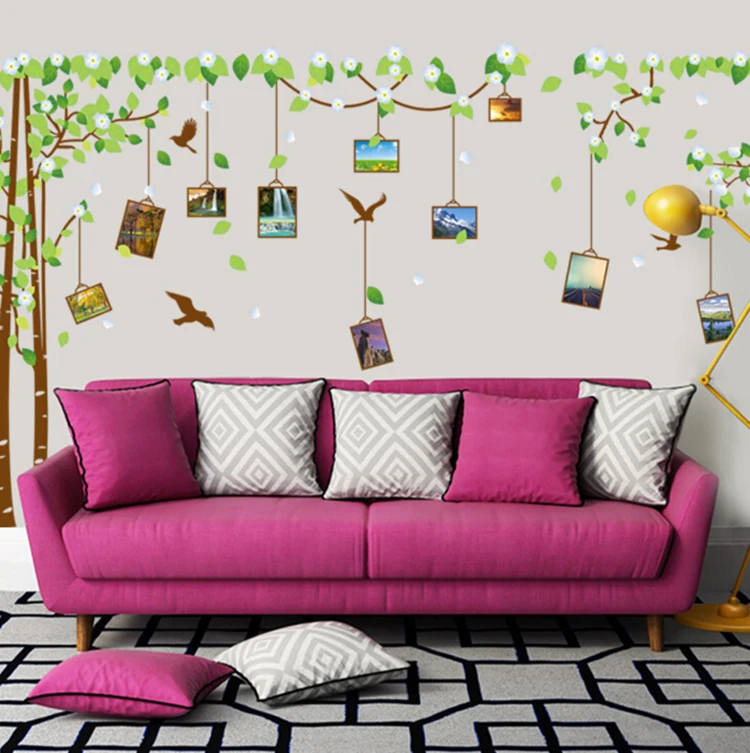 Prisiminimai miško XL sienų lipdukai medžio namų dekoro kambarį 