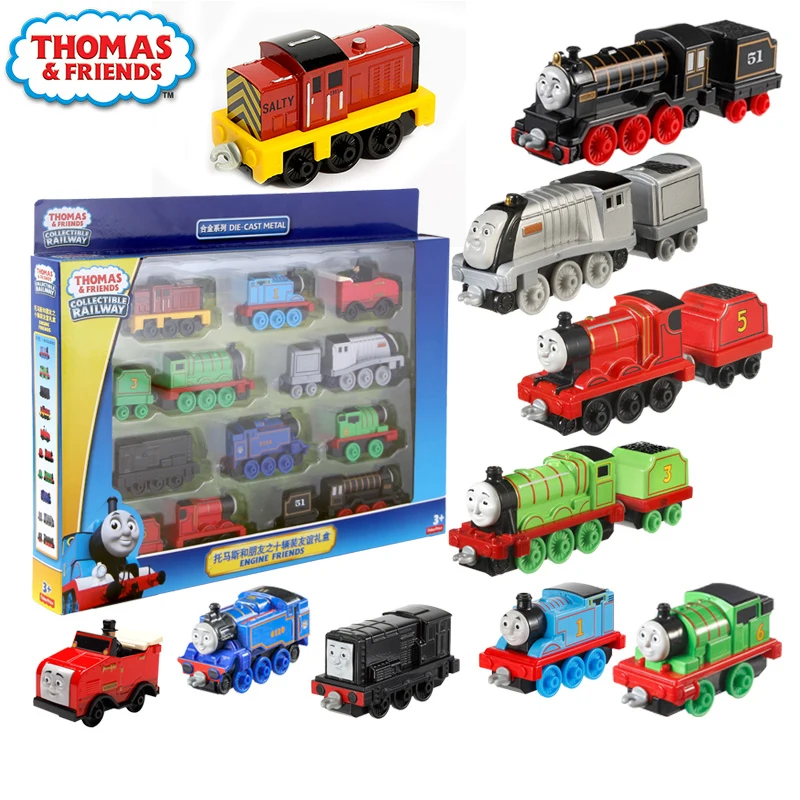 10/traukiniai Originalus Thomas ir Draugai Trackmaster 10vnt Diecast Plastikiniai&Lydinio Traukinio Rinkinį, Žaislai Vaikams, Vaikams, Dovanų Kolekcija