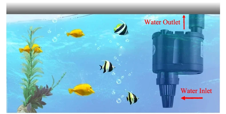 2.5 W akvariumas vandens siurblys žuvų bakas, vandens cirkuliacinis & vandens filtro siurblys, skirtas akvariumo žuvų statyti mažos galios waterscape