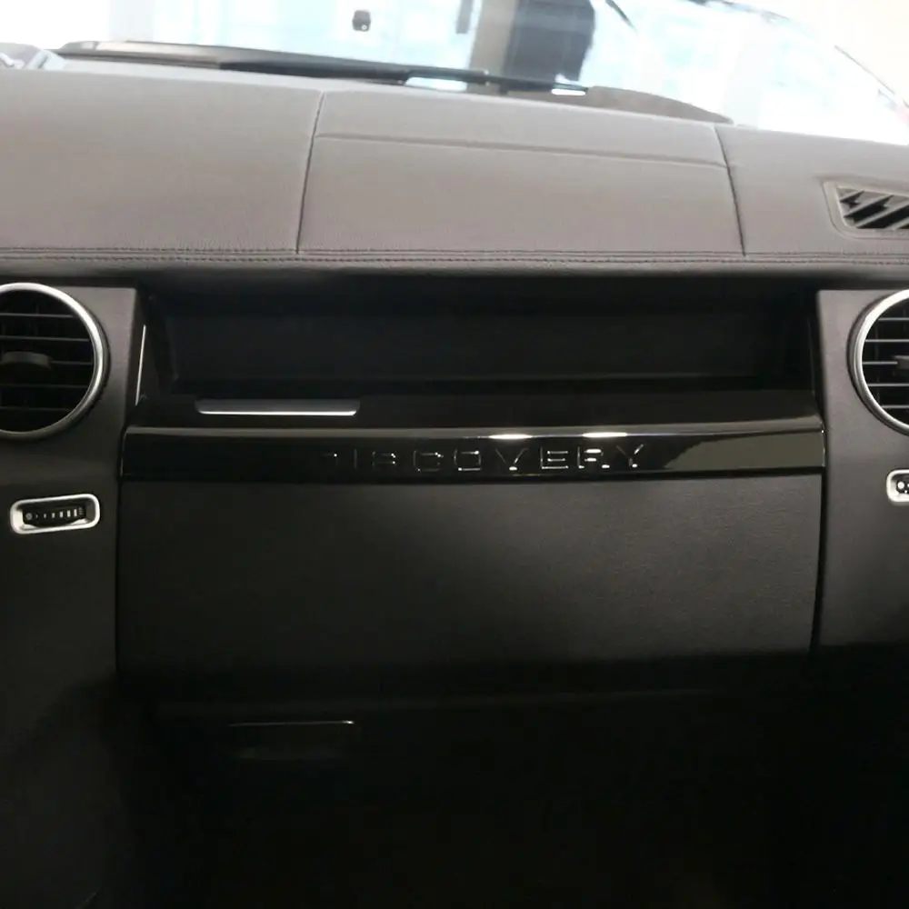 Juodos spalvos ABS Plastiko, Sandėliavimo Skydelio Apdailos Juostelės, skirtos Land Rover Discovery 4 2010-2016 Modeliai Reikmenys LHD Transporto priemonių