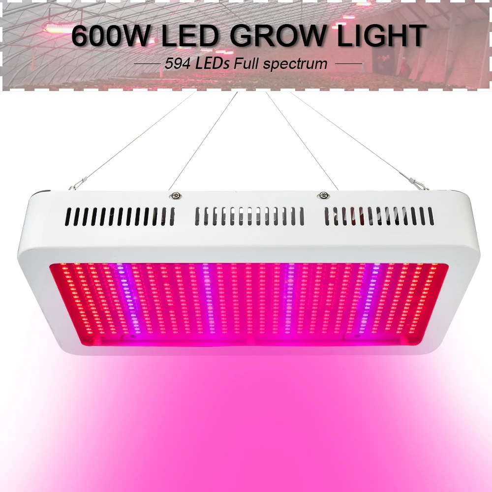 (4pcs/Lot) Visą Spektrą 600W LED Grow Light Raudona/Mėlyna/Balta/UV/IR SMD5730 Augalų Lempos Geriausia auginti ir Pražydinti Didmeninės